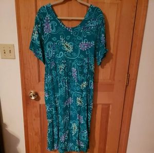 VTG DIANE VON FURSTENBERG Womens Size M/L The Color Authority Floral Dress